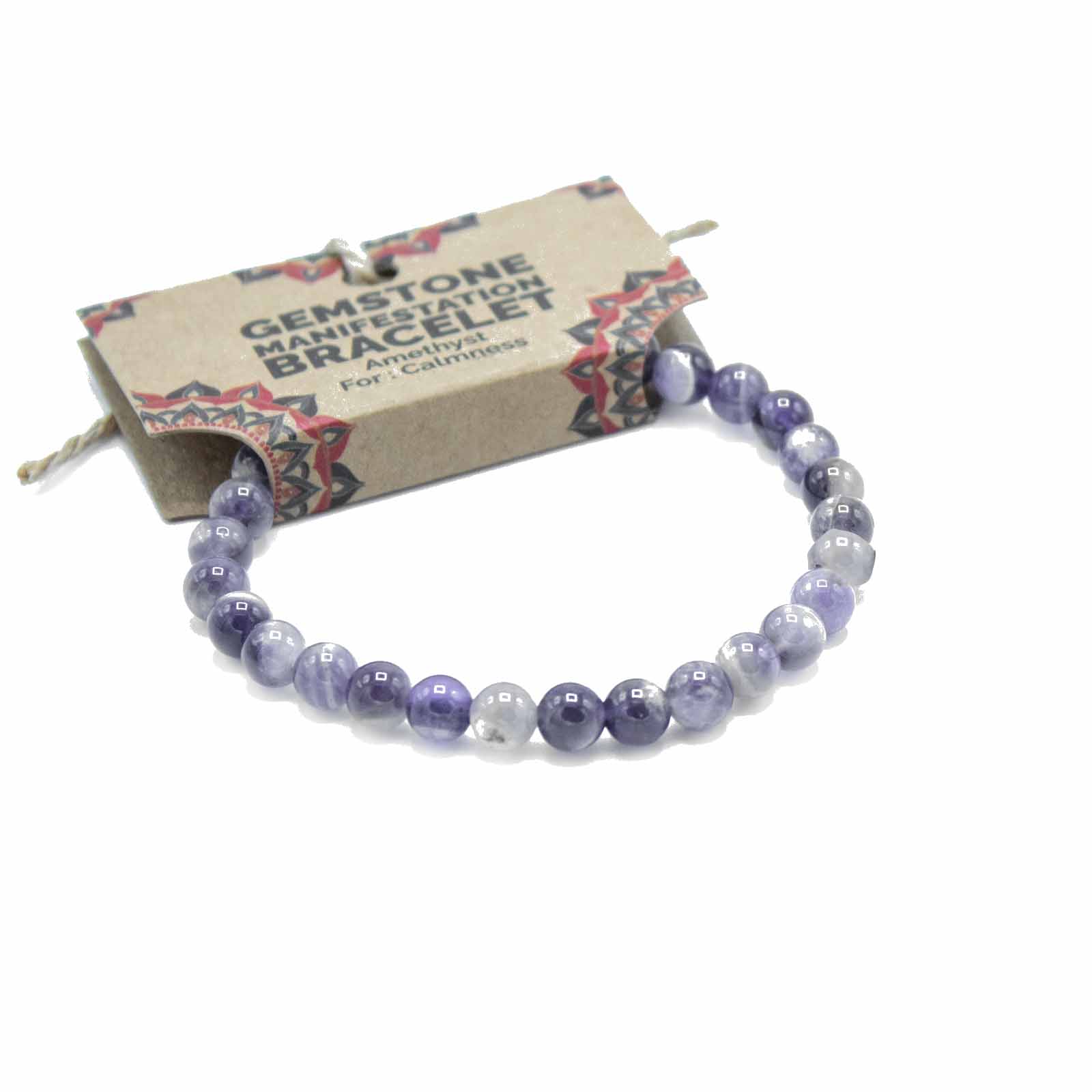 Gemstone Manifestation Bracelet - Amethyst - Calmness - Image 3