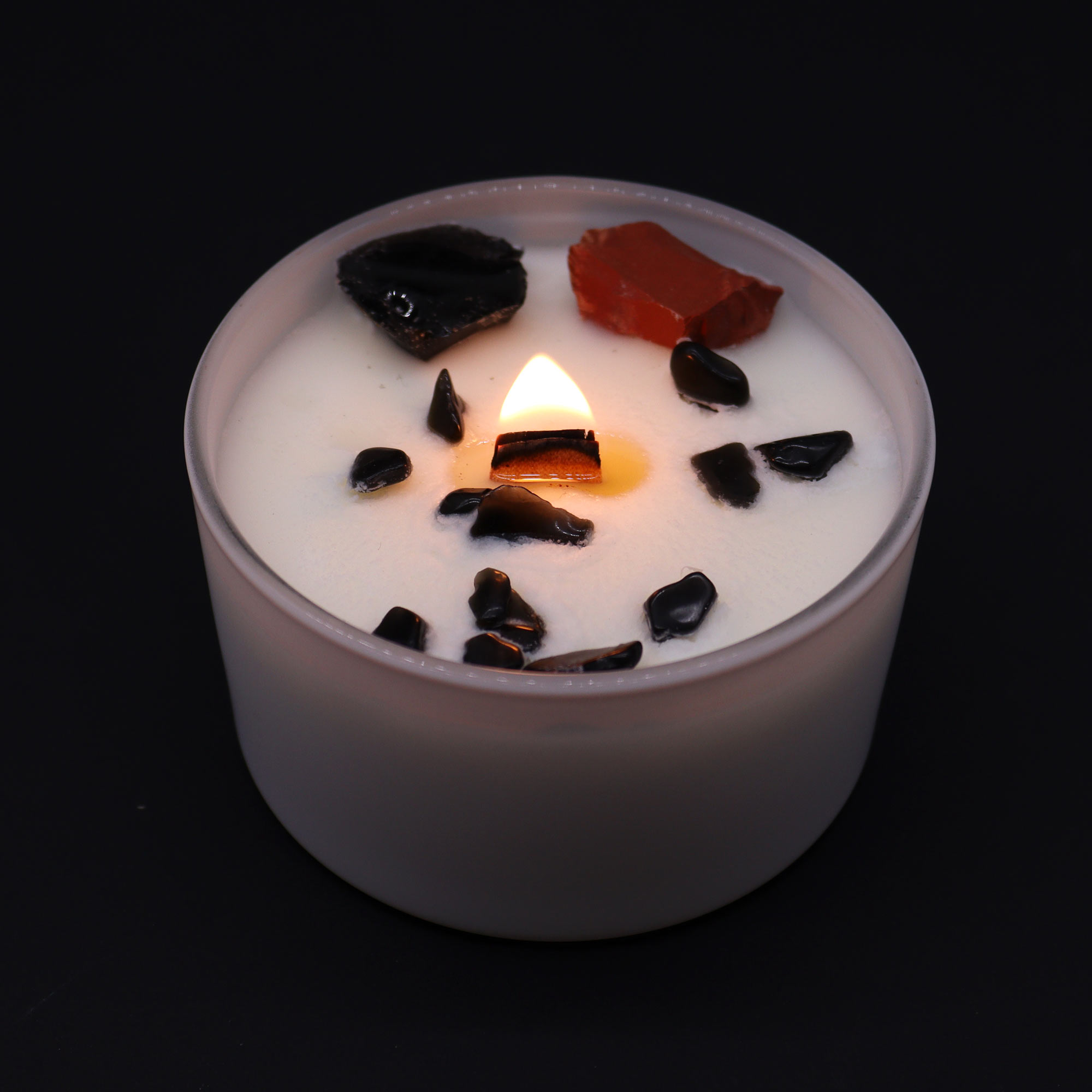 Chakra Crystal Candles - Root Chakra - Image 6