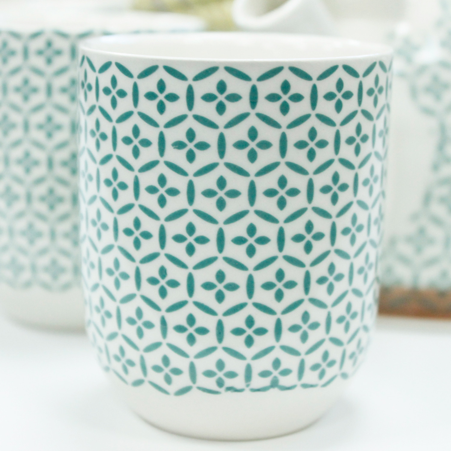 Herbal Teapot Set - Green Mosaic - Image 5